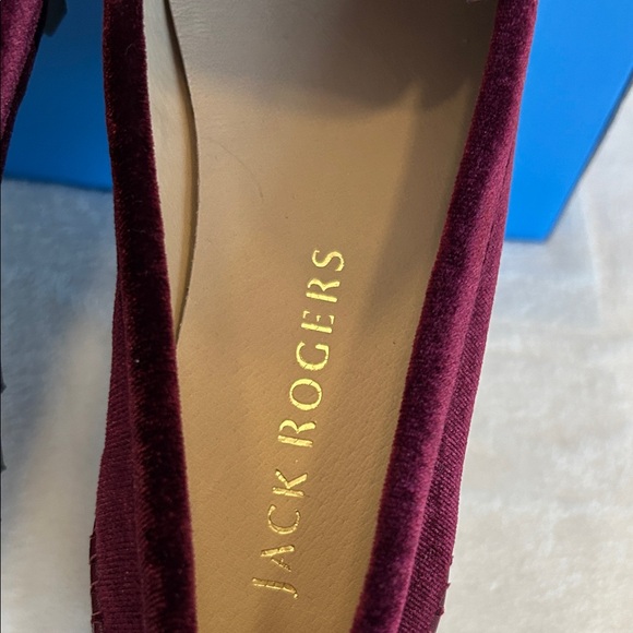 Jack Rogers New Women's Wine Deep Red Loafers. Size 7 and 8 - Picture 4 of 8
